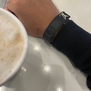 Louis Vuitton Black Monogram Bracelet